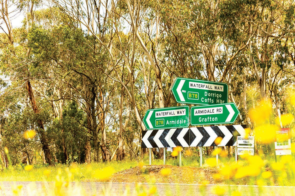 Driving Through the High Country - Camper Trailer Australia