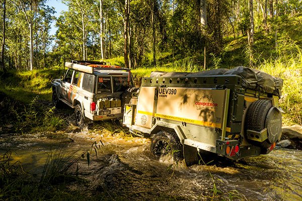 Conquer Any Terrain in Conqueror’s New Tough as Nails UEV-390 Escape - Camper Trailer Australia