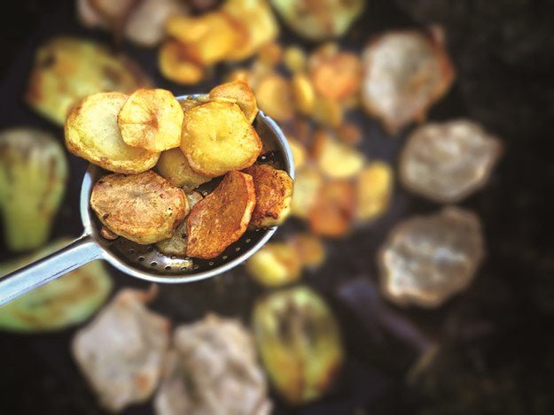 Pan-fried Potatoes - Camper Trailer Australia