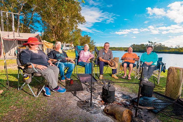 Cooking over coals - Camper Trailer Australia